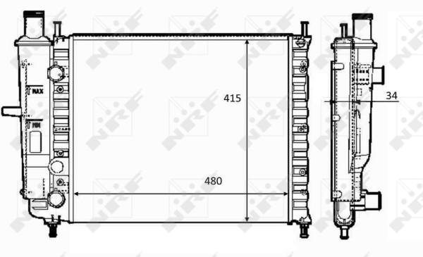 WG1723649 WILMINK GROUP Радиатор, охлаждение двигателя