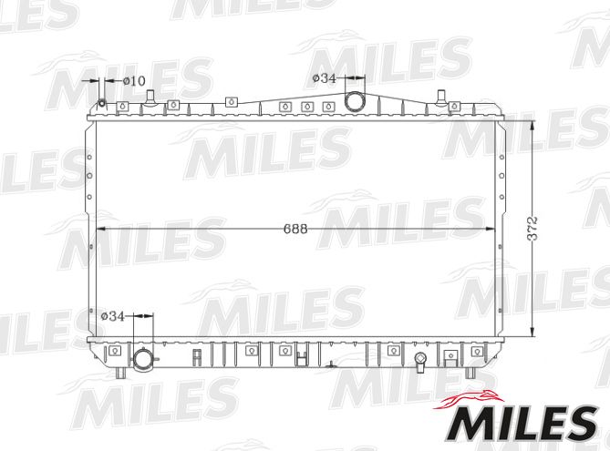 ACRB357 MILES Радиатор, охлаждение двигателя