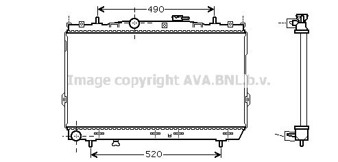 HY2095 AVA QUALITY COOLING Радиатор, охлаждение двигателя