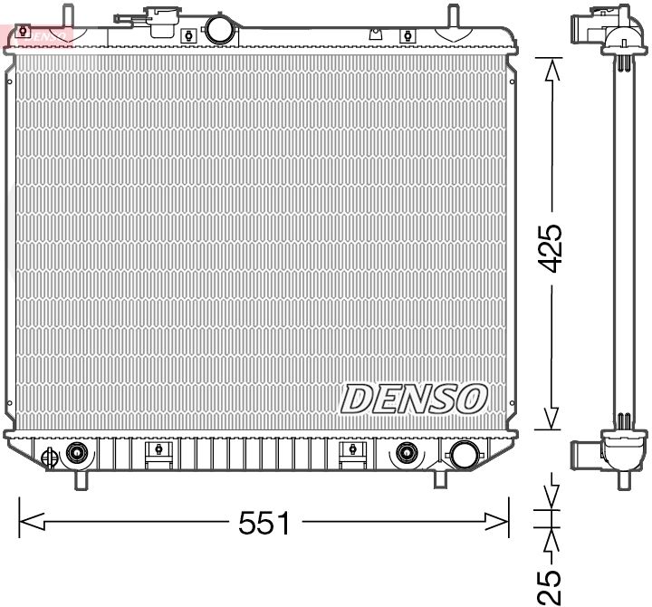 DRM35005 DENSO Радиатор, охлаждение двигателя