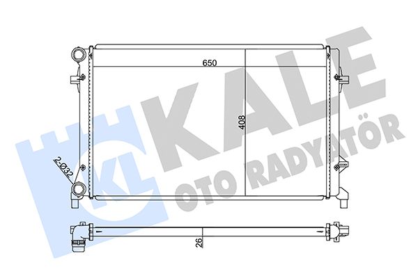 353300 KALE OTO RADYATÖR Радиатор, охлаждение двигателя