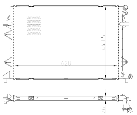 WG2184568 WILMINK GROUP Радиатор, охлаждение двигателя