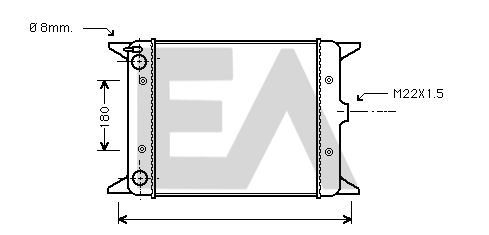 31R77013 EACLIMA Радиатор, охлаждение двигателя