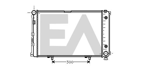 31R50014 EACLIMA Радиатор, охлаждение двигателя