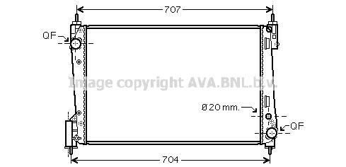 FTA2311 AVA QUALITY COOLING Радиатор, охлаждение двигателя