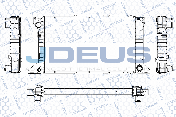 RA0120980 JDEUS Радиатор, охлаждение двигателя