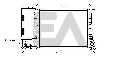 31R07044 EACLIMA Радиатор, охлаждение двигателя