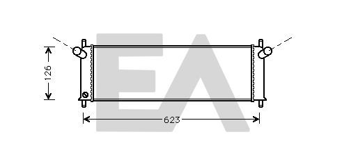 31R58001 EACLIMA Радиатор, охлаждение двигателя