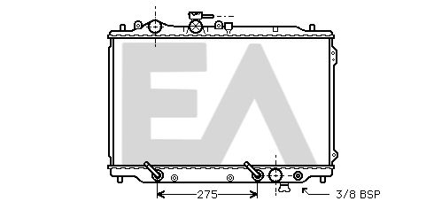 31R52019 EACLIMA Радиатор, охлаждение двигателя