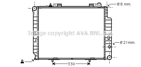 MSA2302 AVA QUALITY COOLING Радиатор, охлаждение двигателя