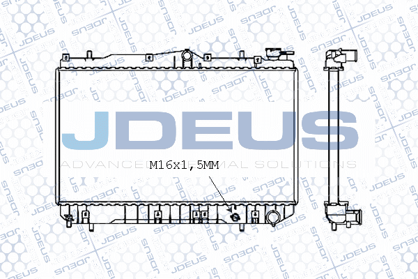 M0540060 JDEUS Радиатор, охлаждение двигателя