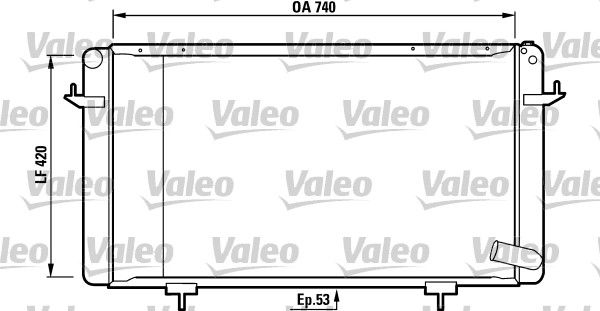 730588 VALEO Радиатор, охлаждение двигателя