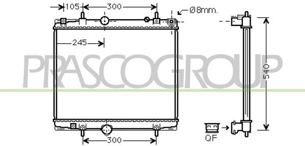 CI942R001 PRASCO Радиатор, охлаждение двигателя