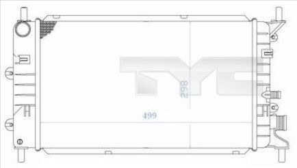 7100036 TYC Радиатор, охлаждение двигателя