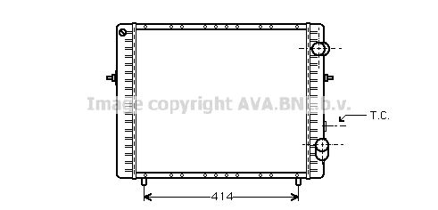 RT2128 AVA QUALITY COOLING Радиатор, охлаждение двигателя