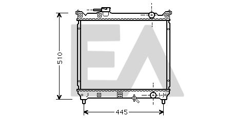 31R69071 EACLIMA Радиатор, охлаждение двигателя