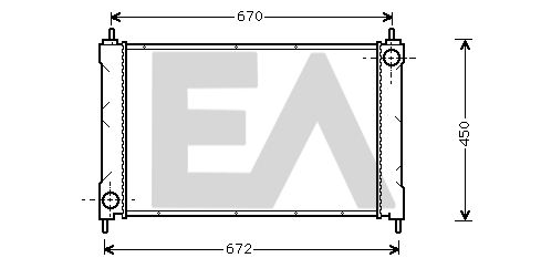 31R05012 EACLIMA Радиатор, охлаждение двигателя