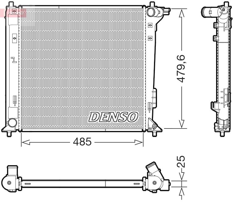 DRM41031 DENSO Радиатор, охлаждение двигателя