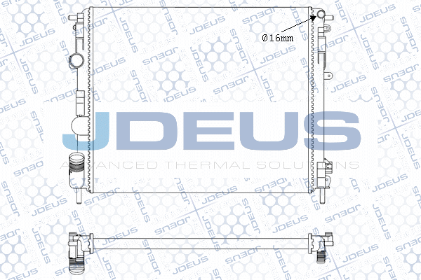 M0230660 JDEUS Радиатор, охлаждение двигателя