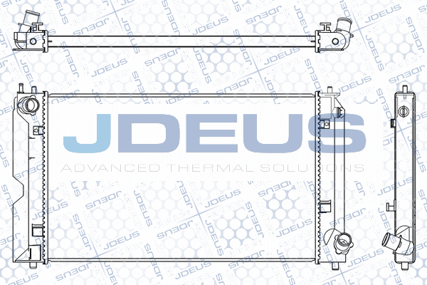 M0280190 JDEUS Радиатор, охлаждение двигателя