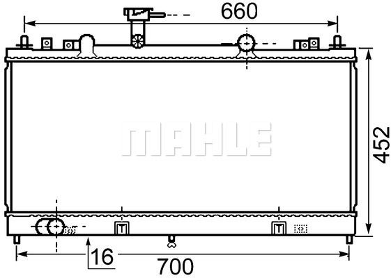 CR1021000S MAHLE Радиатор, охлаждение двигателя