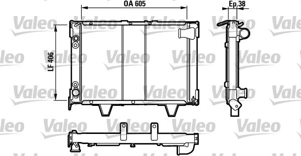 730066 VALEO Радиатор, охлаждение двигателя