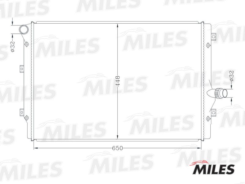 ACRB124 MILES Радиатор, охлаждение двигателя