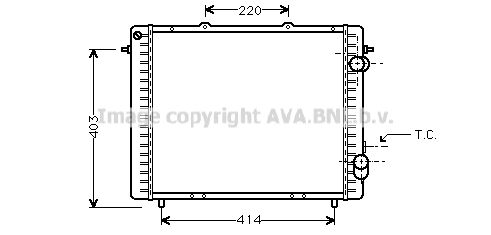 RTA2159 AVA QUALITY COOLING Радиатор, охлаждение двигателя