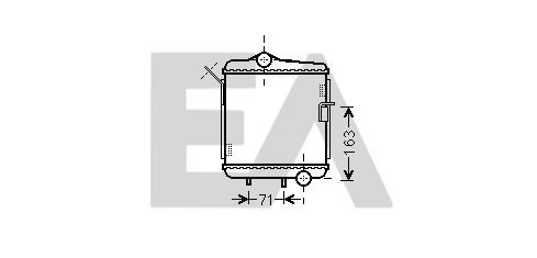 31R02006 EACLIMA Радиатор, охлаждение двигателя