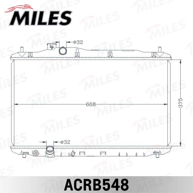 ACRB548 MILES Радиатор, охлаждение двигателя