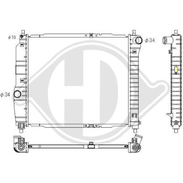 DCM3599 DIEDERICHS Радиатор, охлаждение двигателя