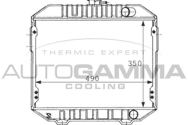 101021 AUTOGAMMA Радиатор, охлаждение двигателя