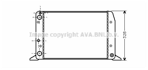 AIA2028 AVA QUALITY COOLING Радиатор, охлаждение двигателя