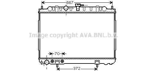 DN2239 AVA QUALITY COOLING Радиатор, охлаждение двигателя