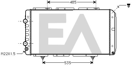 31R55033 EACLIMA Радиатор, охлаждение двигателя