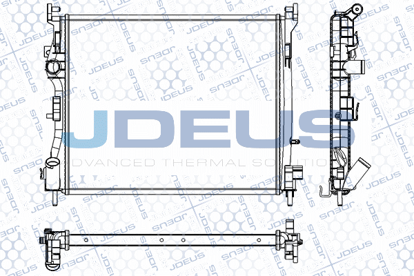 RA0230840 JDEUS Радиатор, охлаждение двигателя