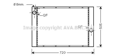 BW2405 AVA QUALITY COOLING Радиатор, охлаждение двигателя