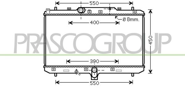 FT360R002 PRASCO Радиатор, охлаждение двигателя