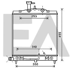 31R36047 EACLIMA Радиатор, охлаждение двигателя