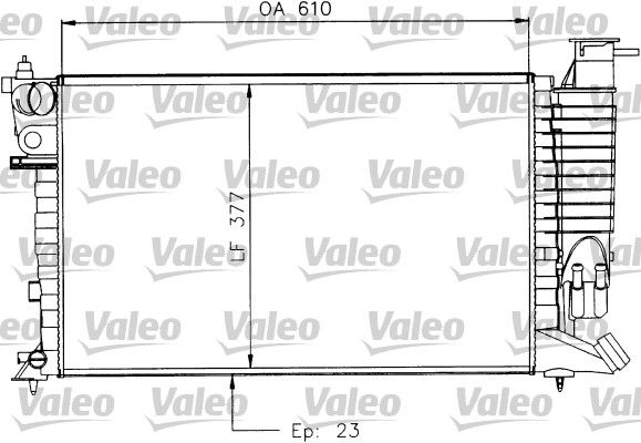 730927 VALEO Радиатор, охлаждение двигателя
