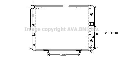 MS2148 AVA QUALITY COOLING Радиатор, охлаждение двигателя