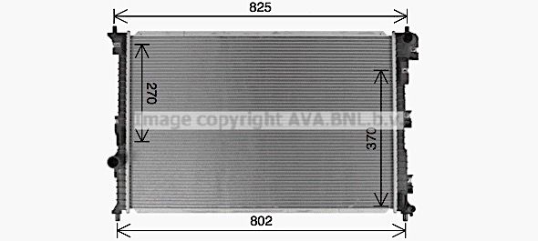 FD2672 AVA QUALITY COOLING Радиатор, охлаждение двигателя