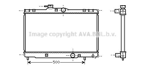 TO2273 AVA QUALITY COOLING Радиатор, охлаждение двигателя