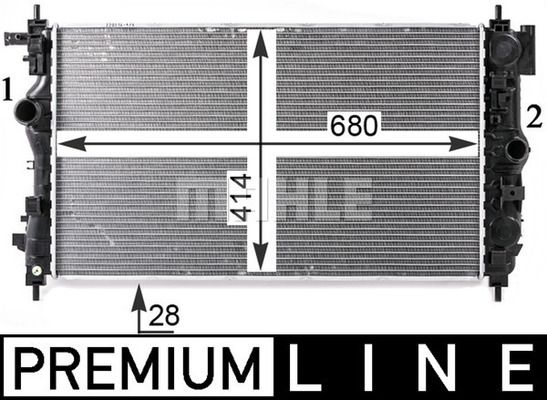 CR2115000P MAHLE Радиатор, охлаждение двигателя