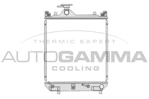 104709 AUTOGAMMA Радиатор, охлаждение двигателя