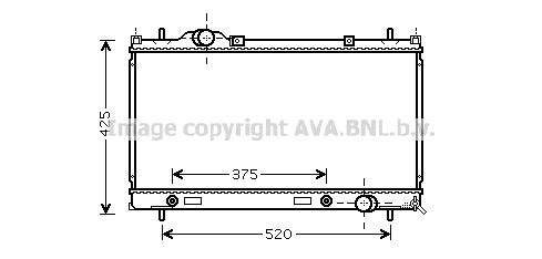 CR2086 AVA QUALITY COOLING Радиатор, охлаждение двигателя