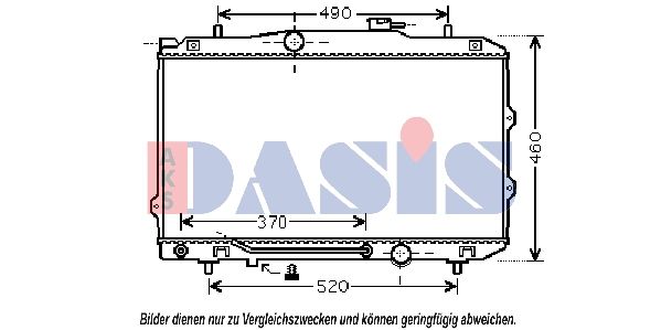 510107N AKS DASIS Радиатор, охлаждение двигателя