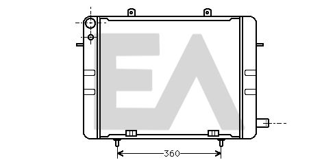 31R54025 EACLIMA Радиатор, охлаждение двигателя