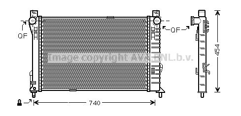 MS2338 AVA QUALITY COOLING Радиатор, охлаждение двигателя