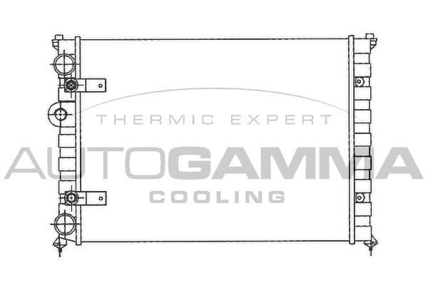 100956 AUTOGAMMA Радиатор, охлаждение двигателя